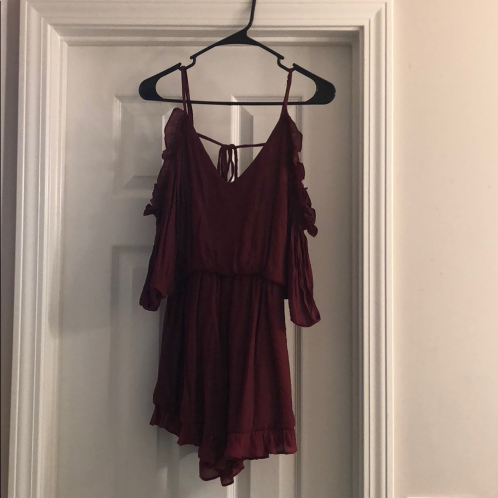 Charleston boutique off shoulder romper